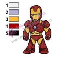 Primeiro Iron Man Embroidery Design